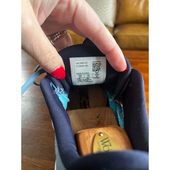 Saucony Guide 15 Low Top Running Sneakers Jacklope, Denim/Aqua Women's Size 9.5 - Picture 7 of 8